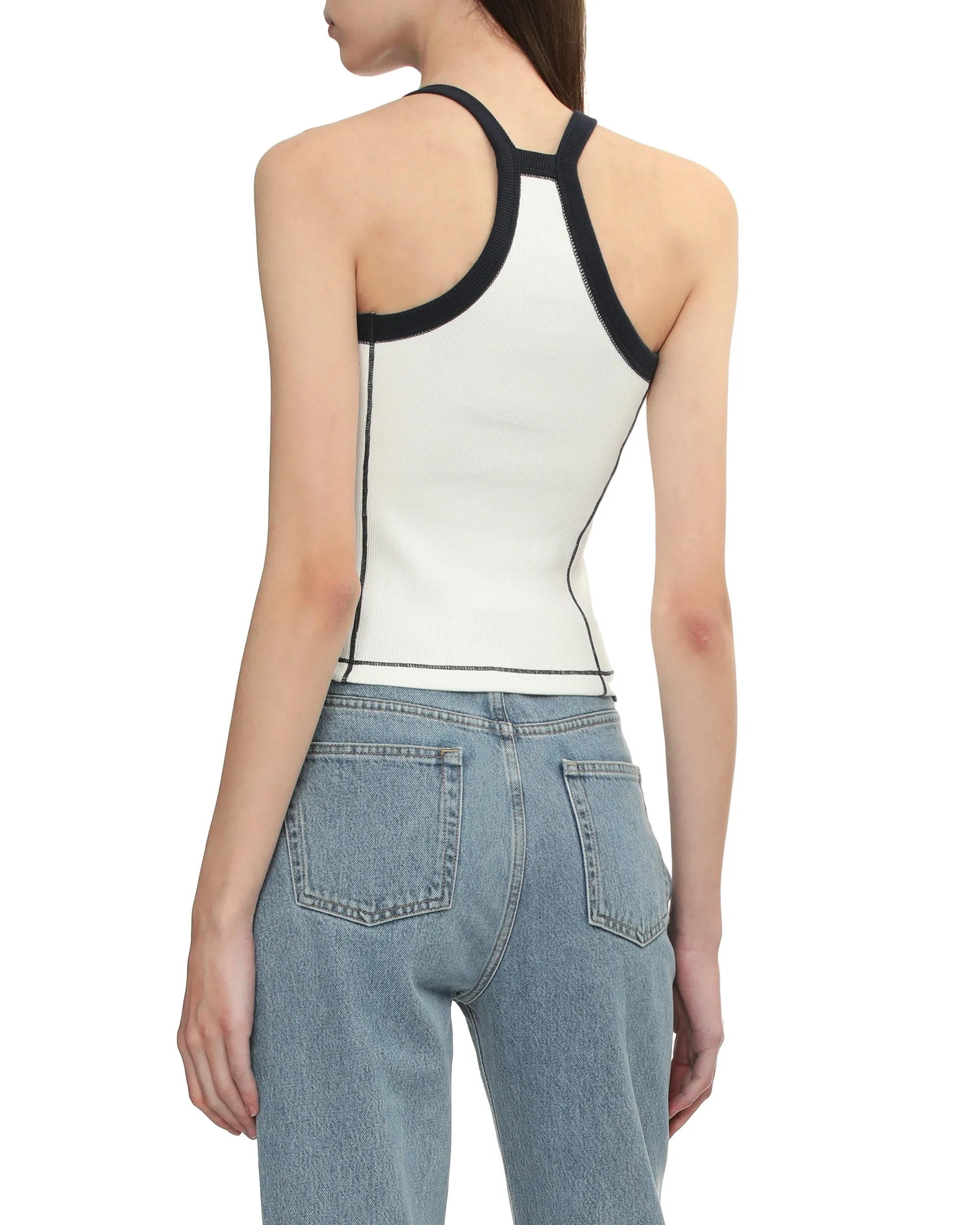 Embroidered tank