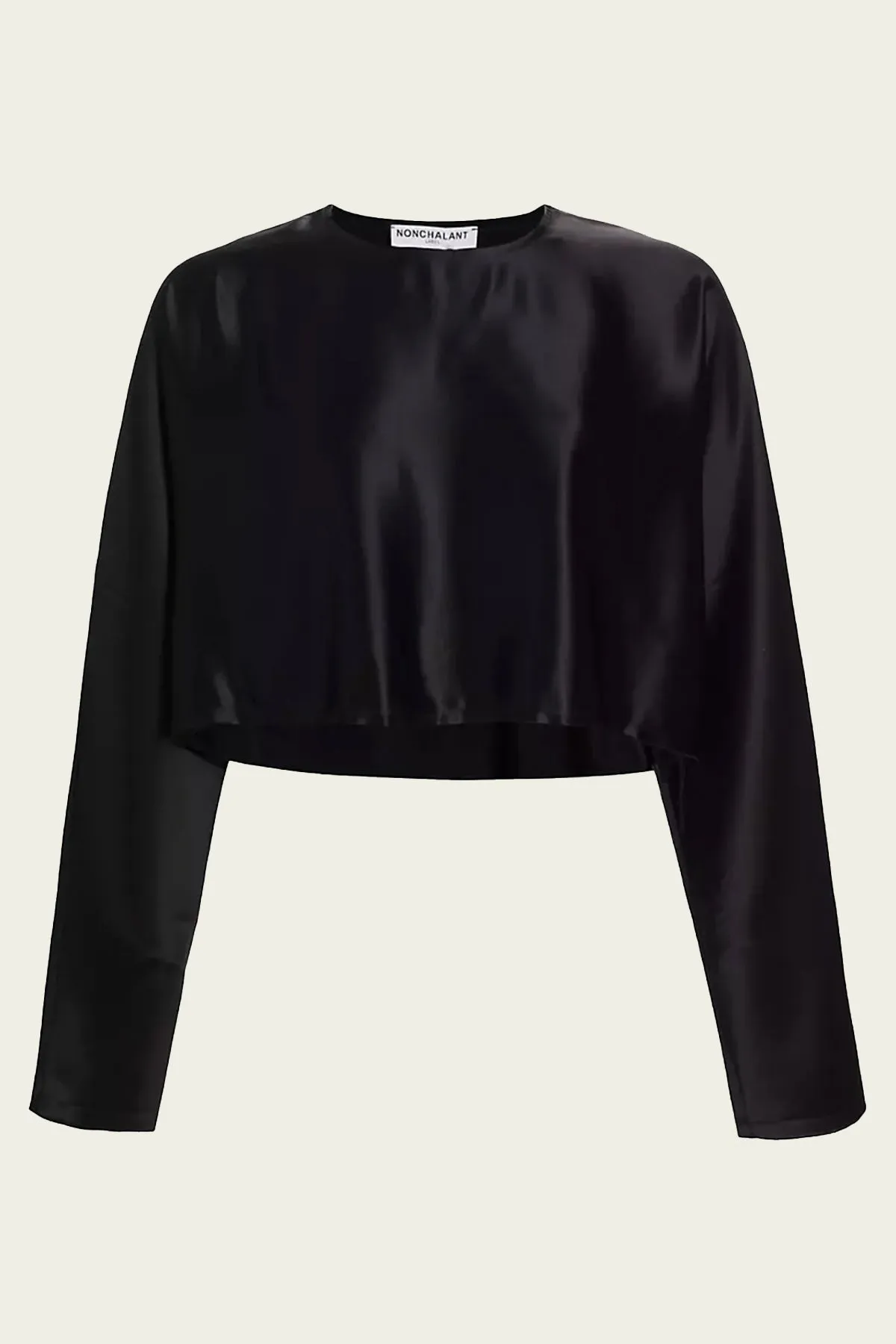 Emilia Cropped Top in Black