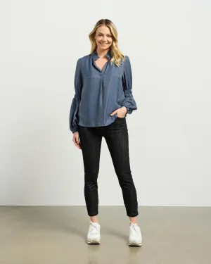 et alia Evelyn Blouse - Smoky Blue