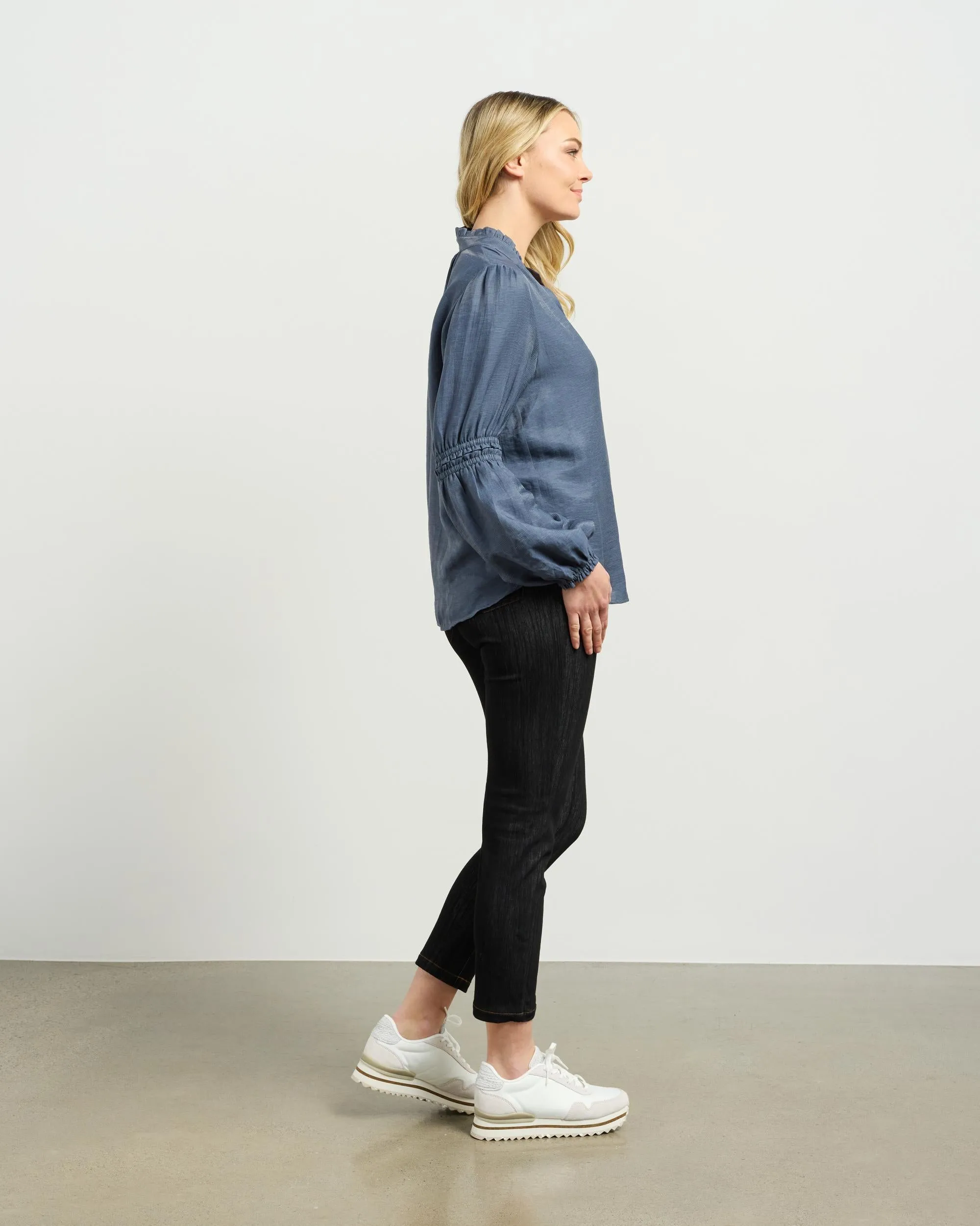 et alia Evelyn Blouse - Smoky Blue