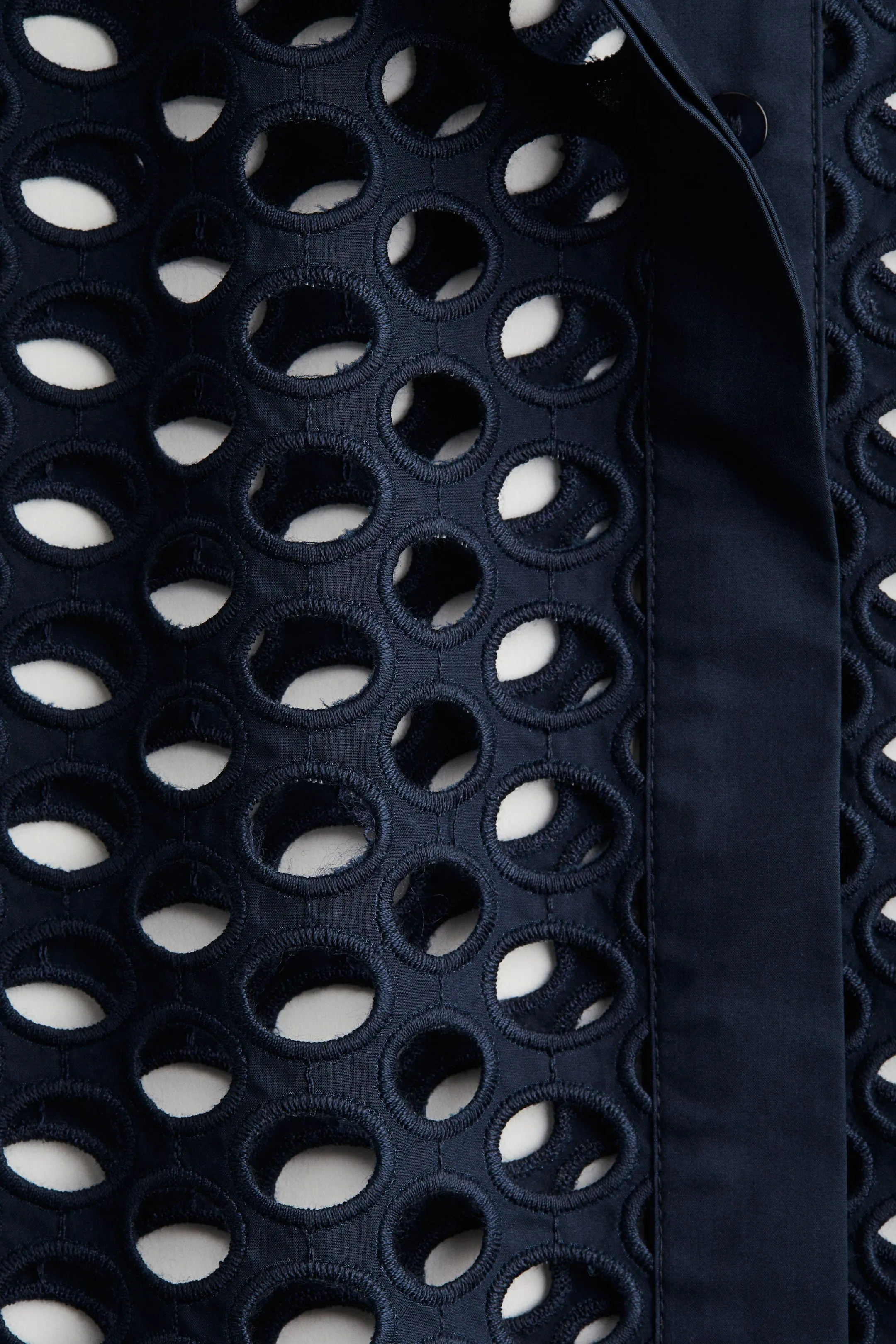 Eyelet-embroidered shirt