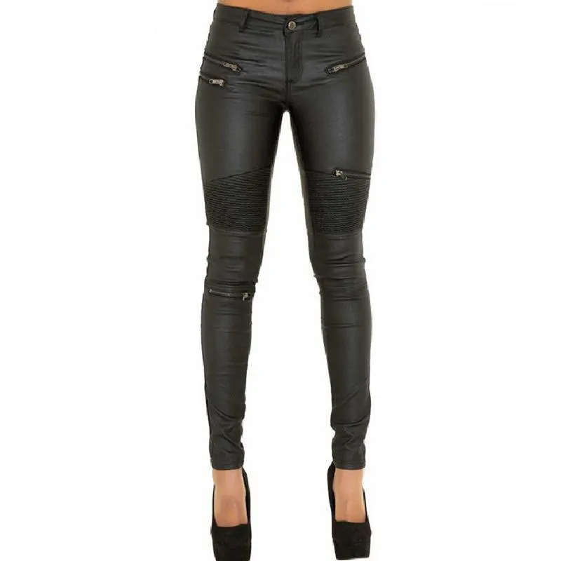 Faux Leather Luxe™ | Women's Skinny Jeans | High-Quality Faux Leather, Stretch Fit, Stylish Design