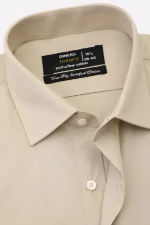 Fawn Plain Formal Shirt