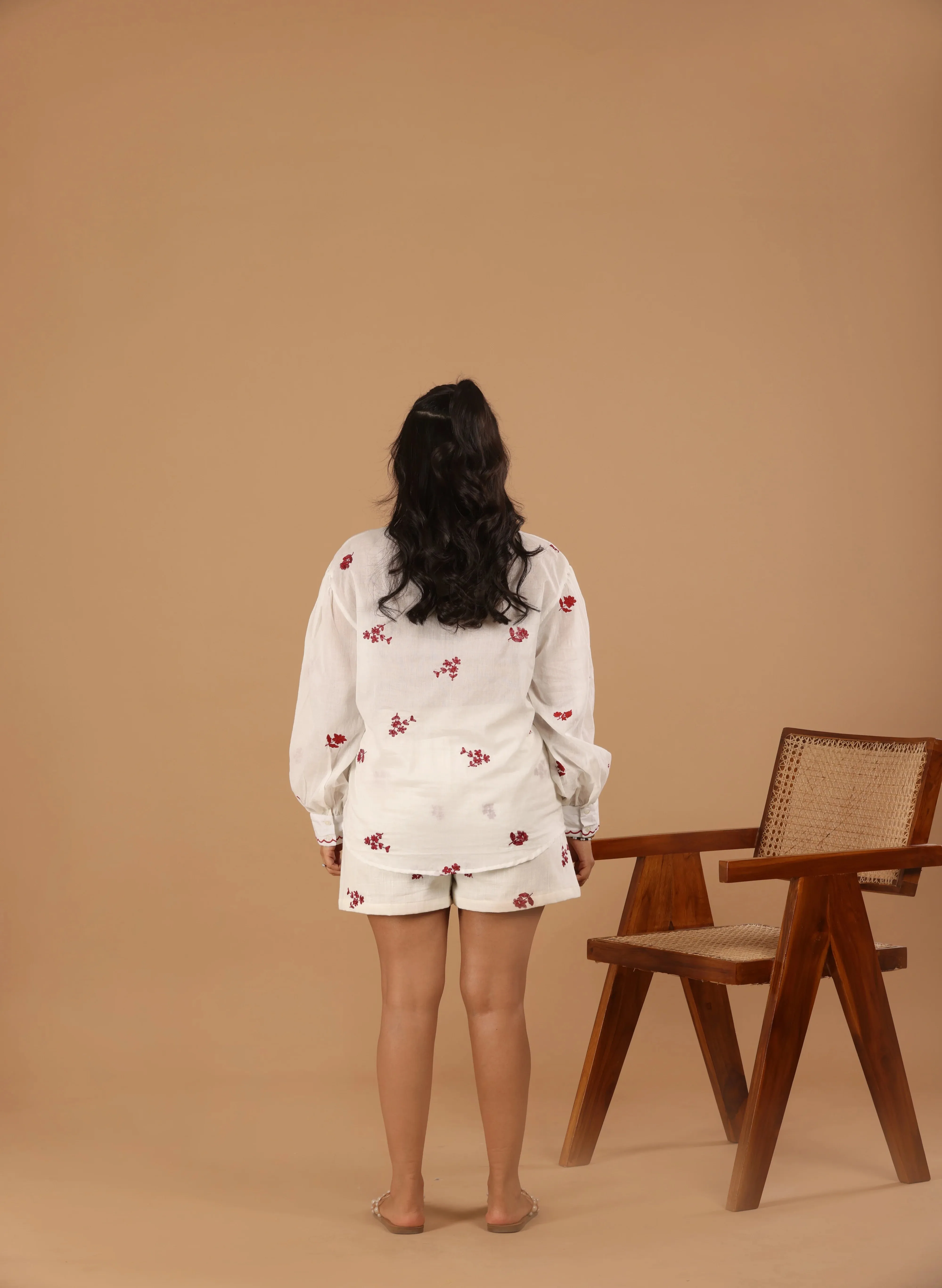 Floral Cotton Mul Shirt