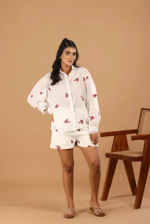 Floral Cotton Mul Shirt