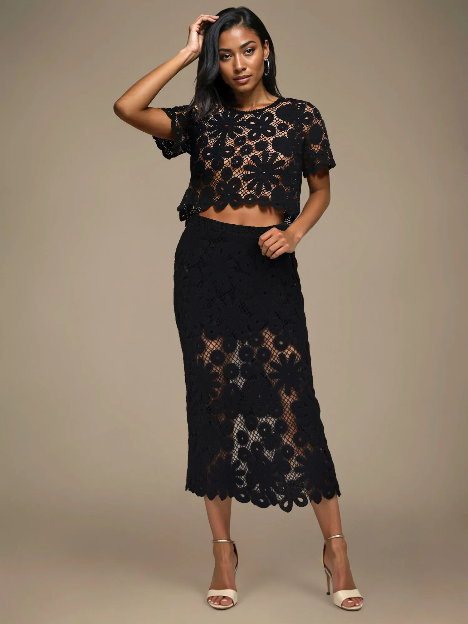 Floral Crochet Top