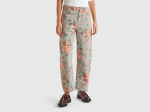 Floral Print Trousers