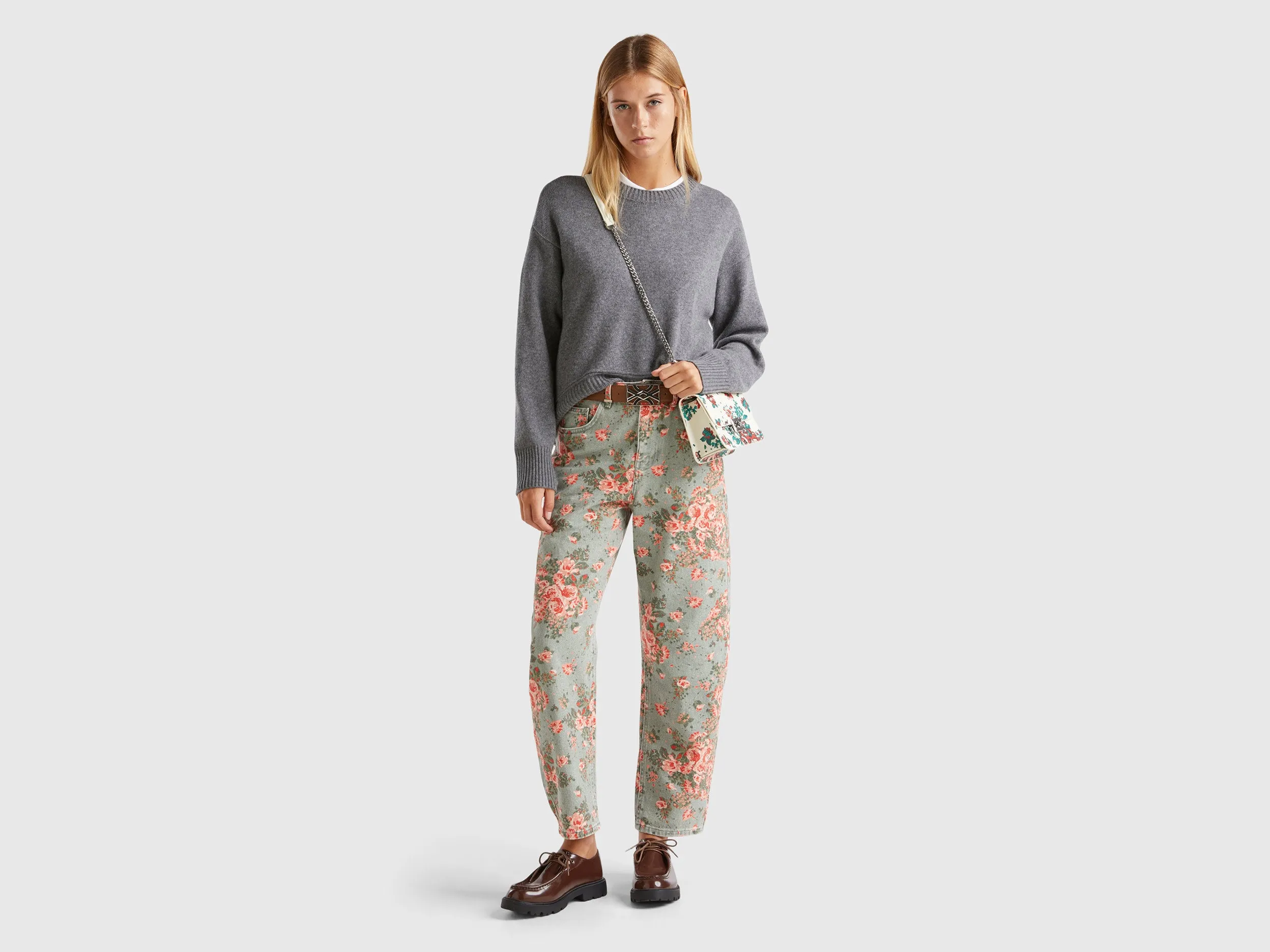Floral Print Trousers
