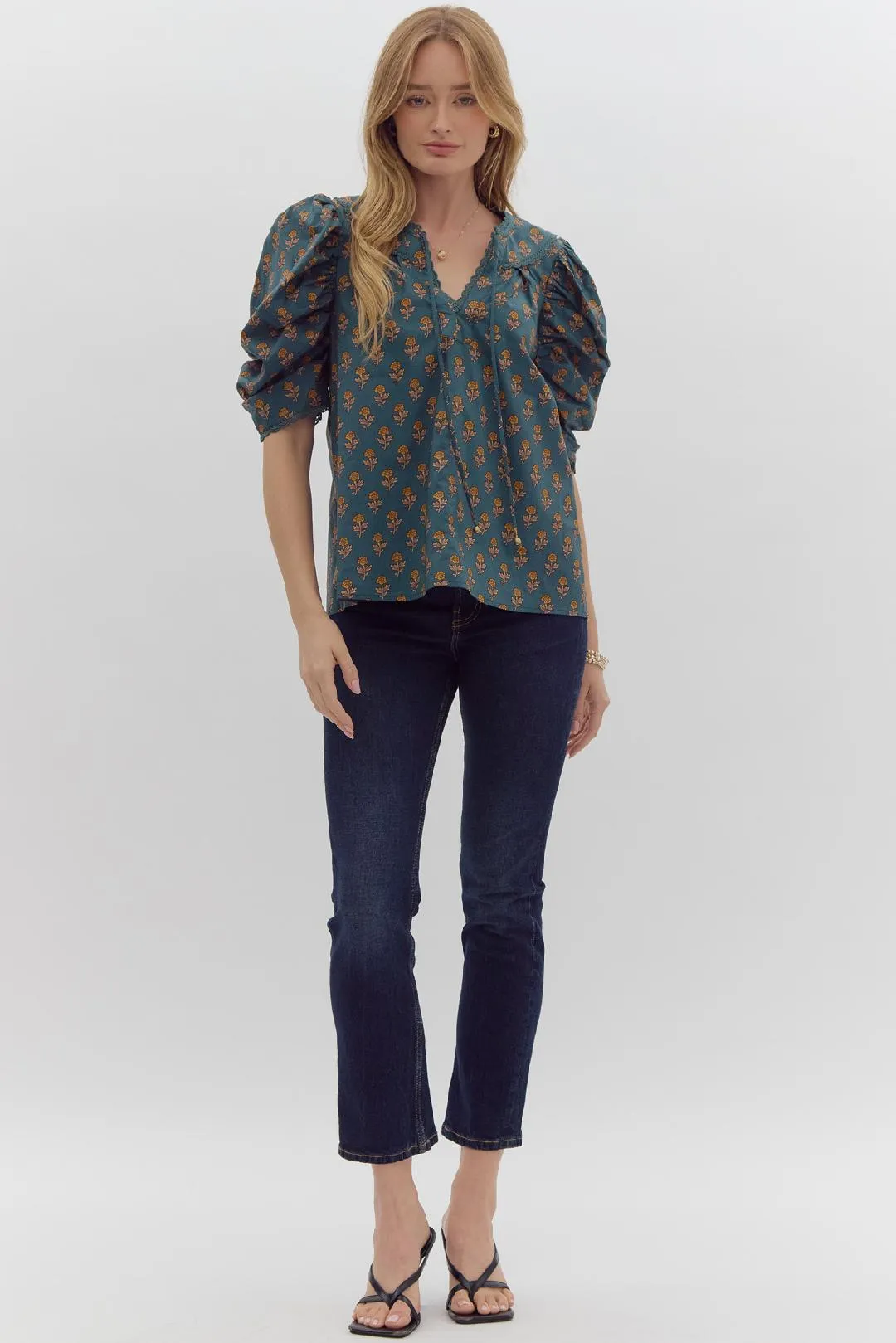 Forest Floral Blouse