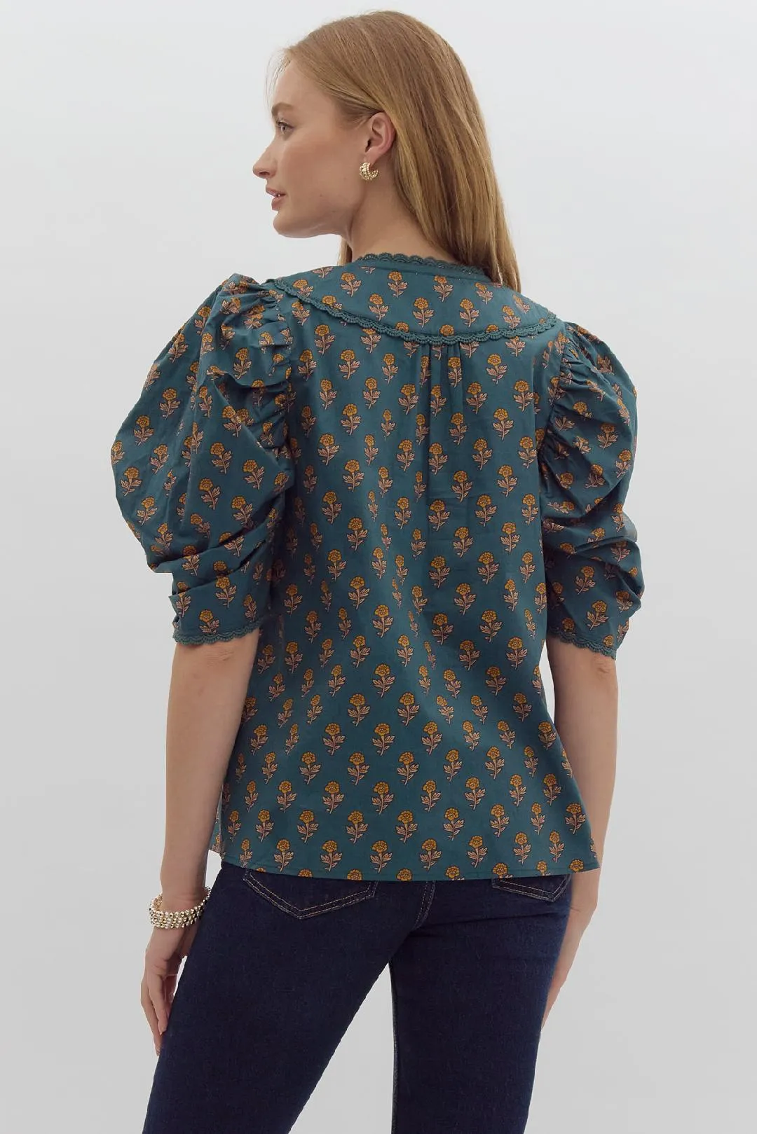 Forest Floral Blouse