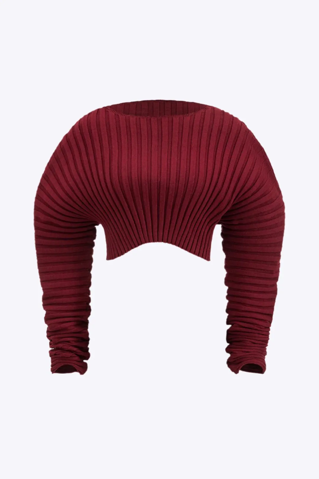 Frances - Elegant Ruched Design Woman's Cropped Top