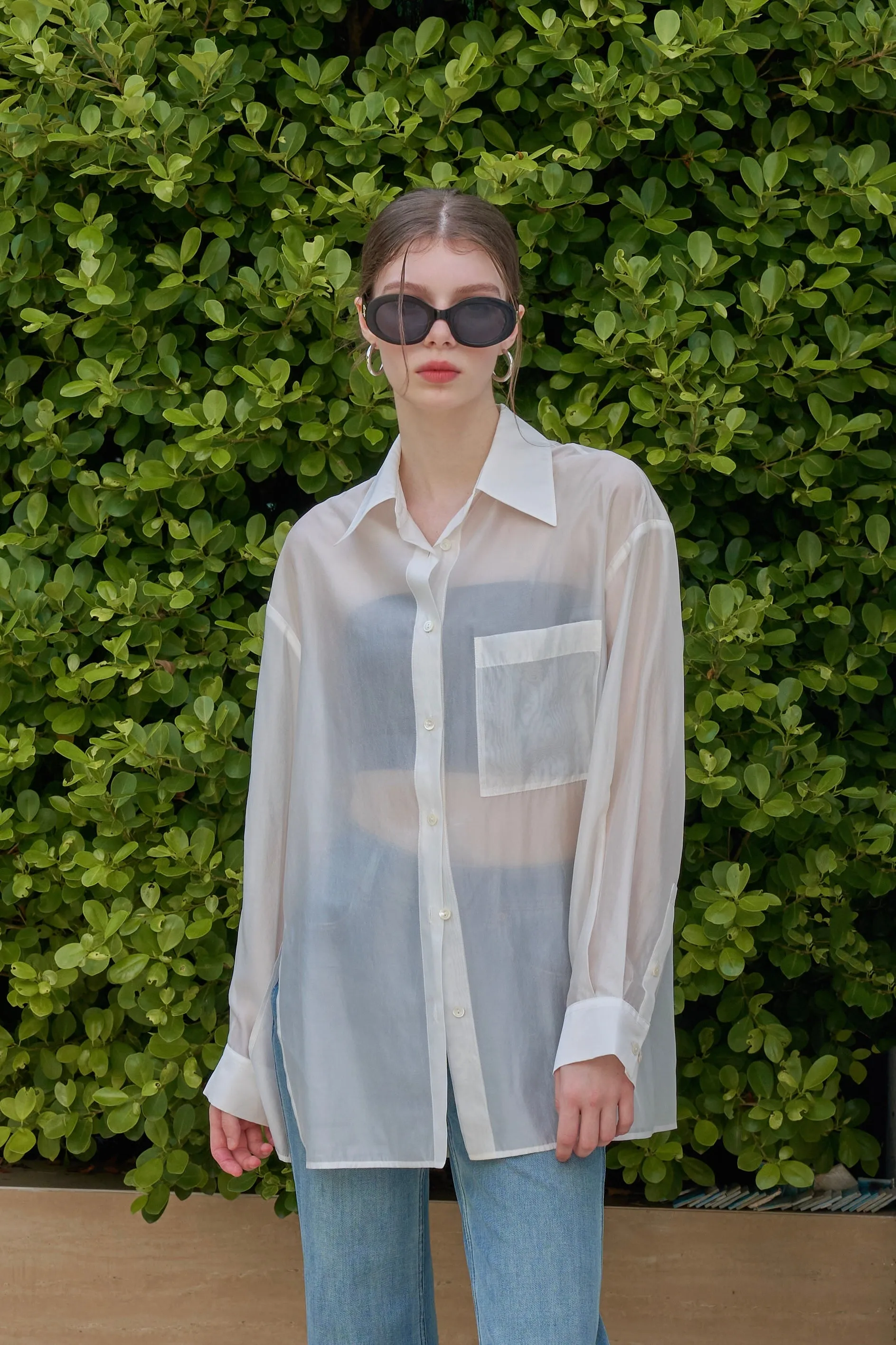 Fresh Sheer Organza Shirt