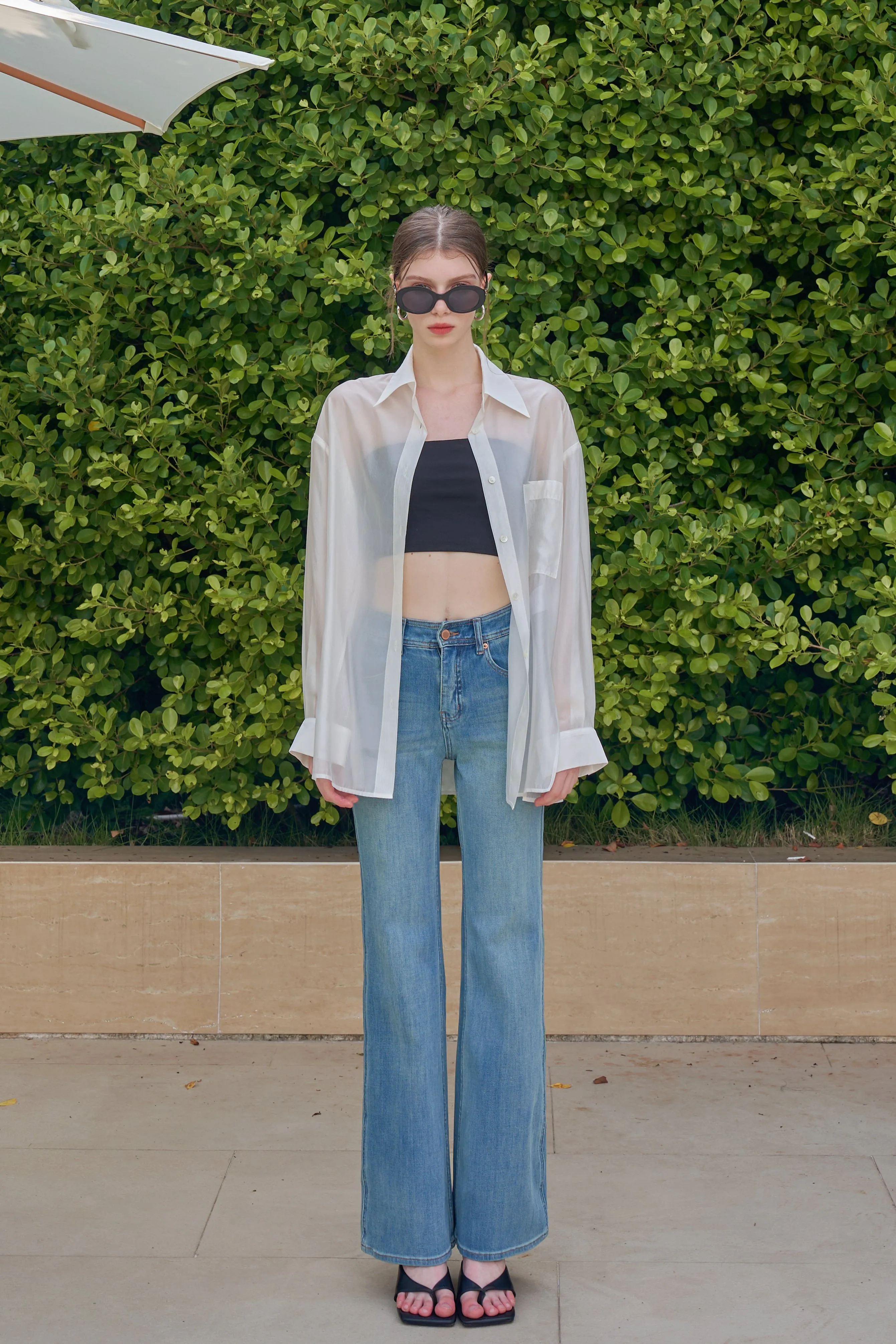 Fresh Sheer Organza Shirt