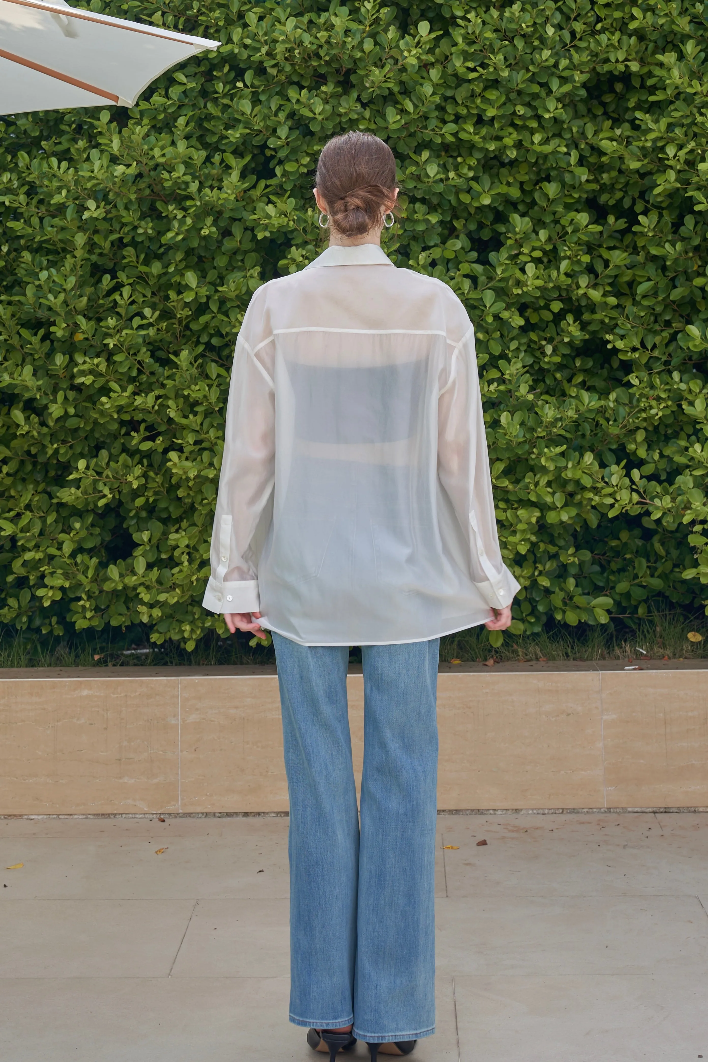 Fresh Sheer Organza Shirt