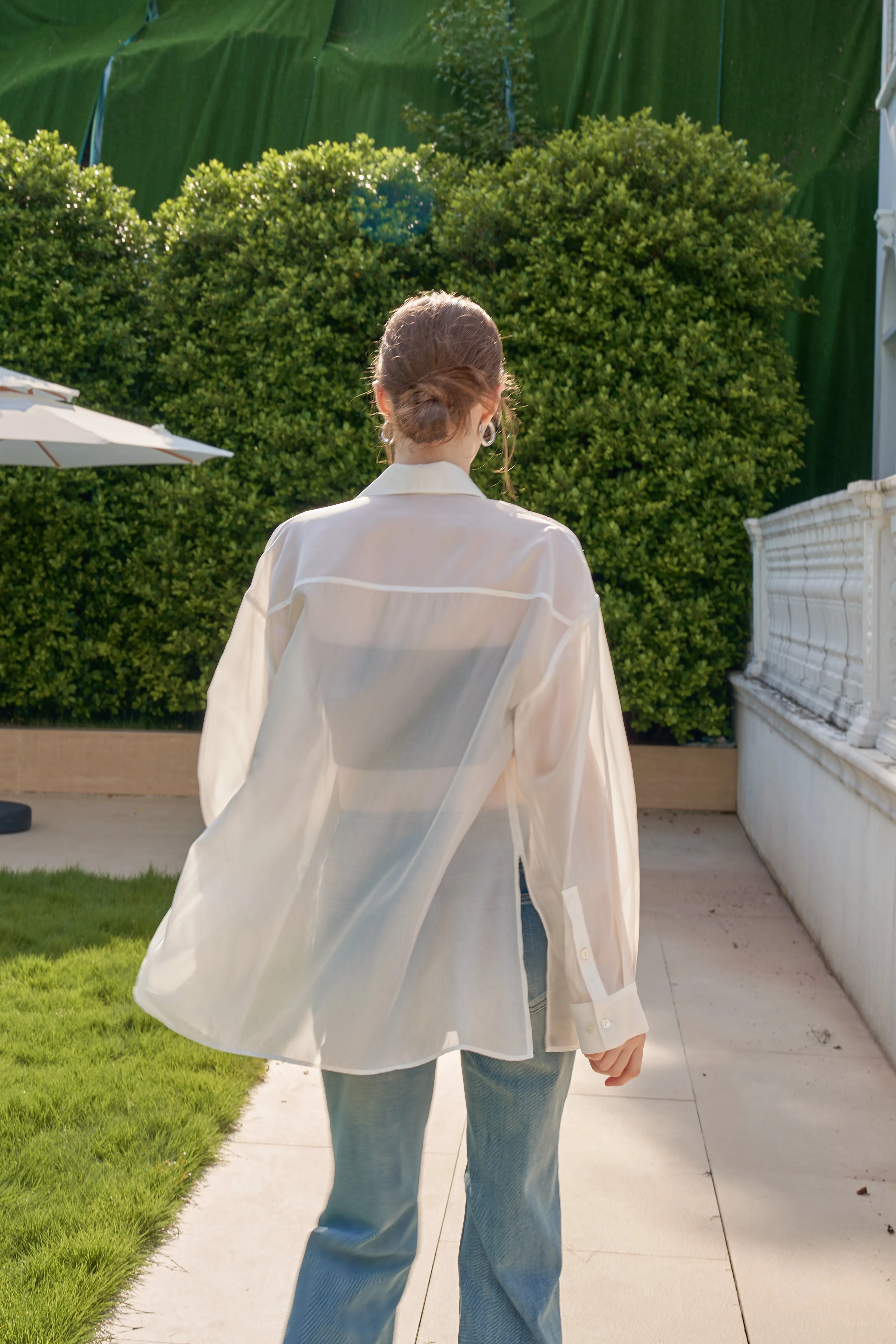 Fresh Sheer Organza Shirt