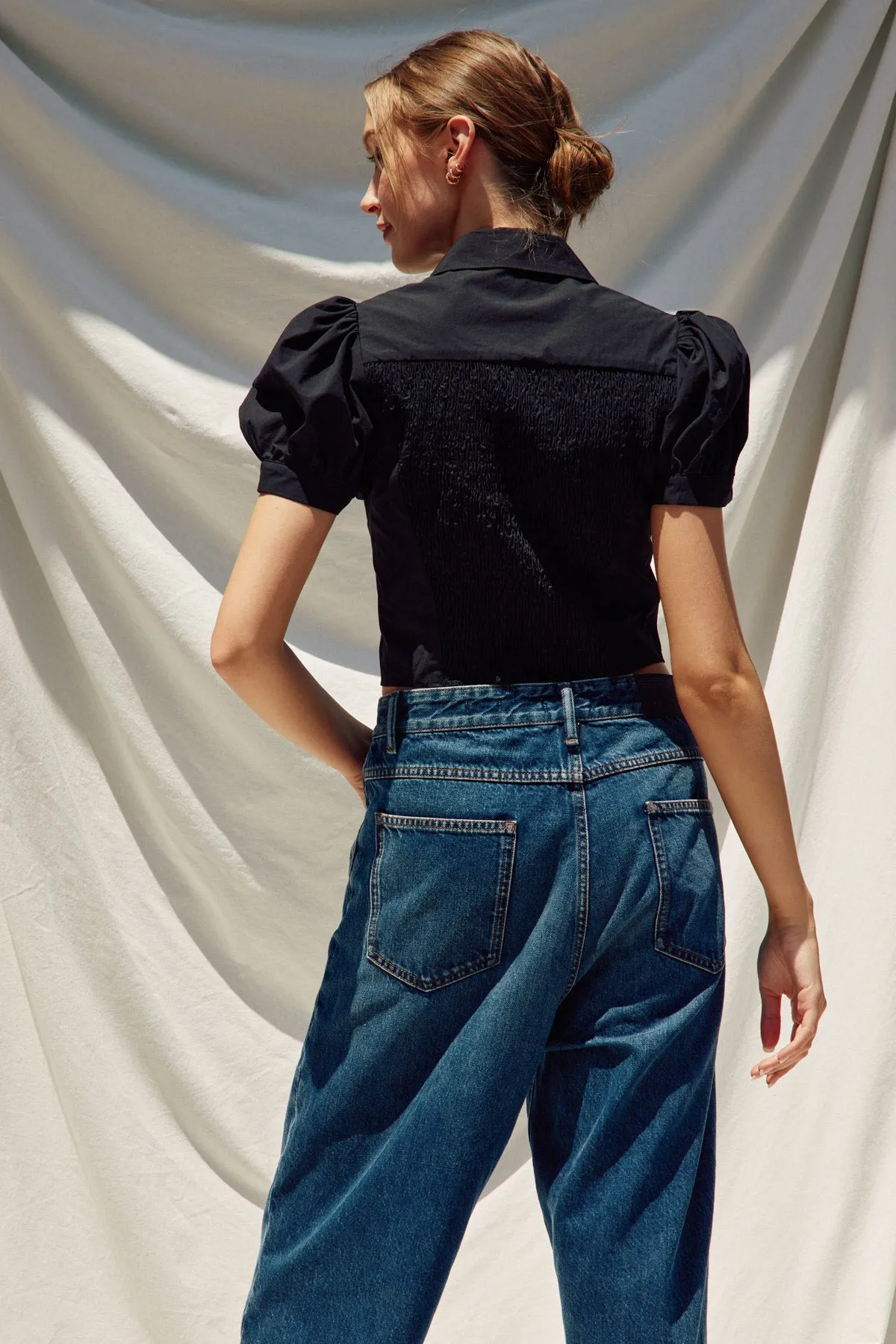 Gabbi Short Puff Sleeves Blouse