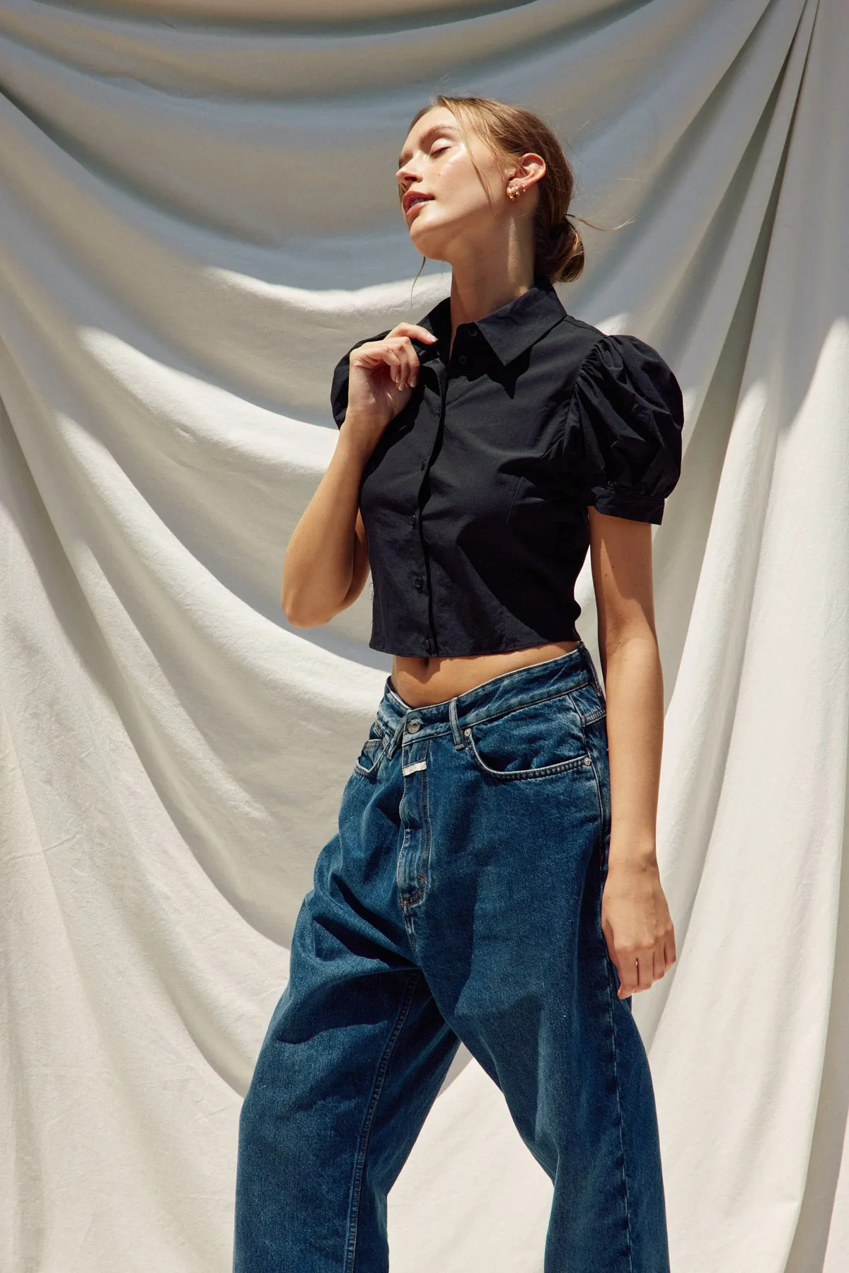 Gabbi Short Puff Sleeves Blouse
