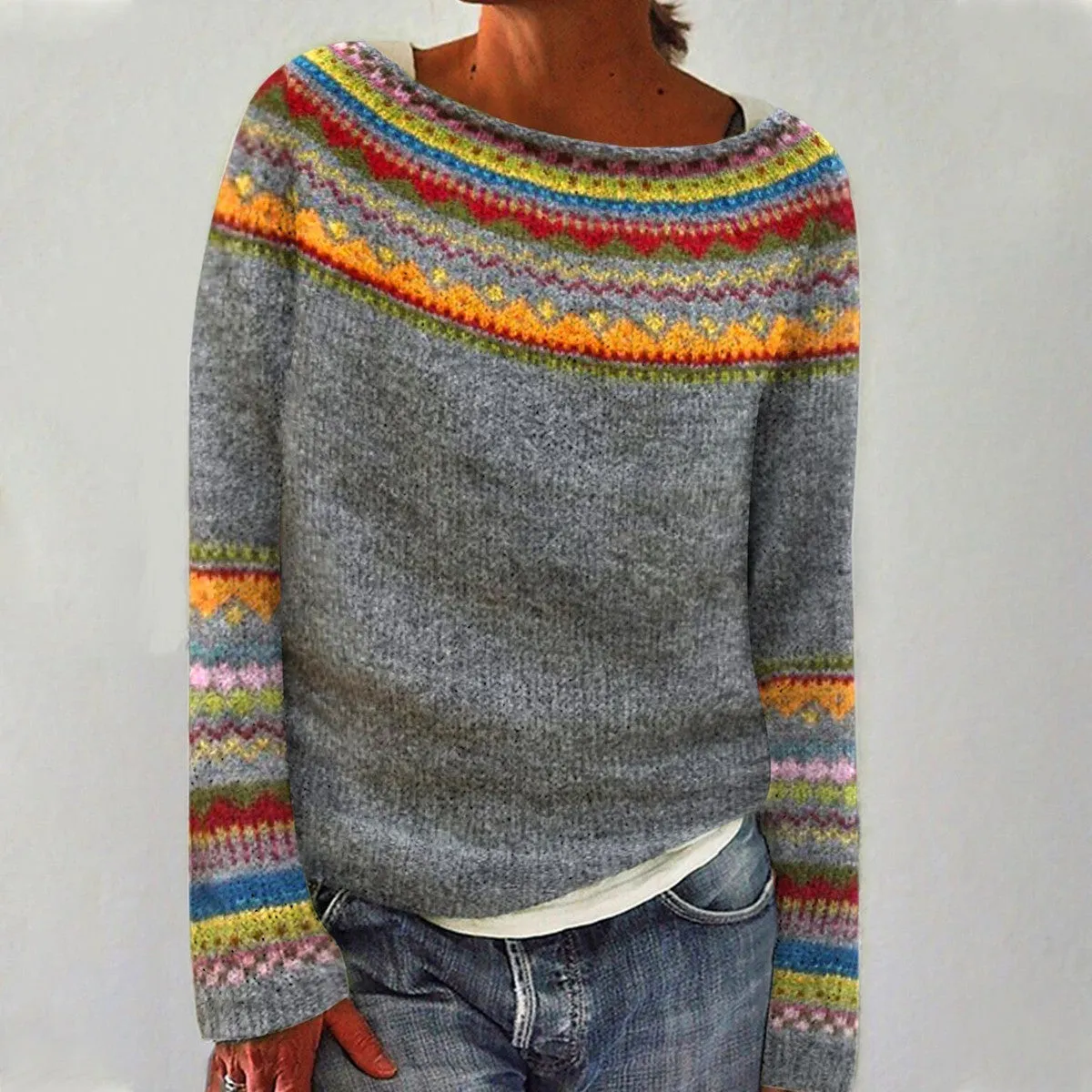 GIANNA™ | AUTUMN RETRO SWEATER
