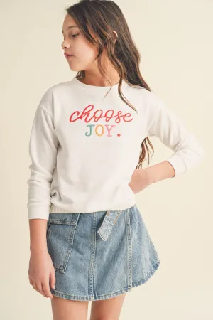 Girls Choose Joy Sweater