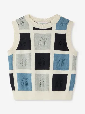 Girls Elda Sweater Vest in Multicolour