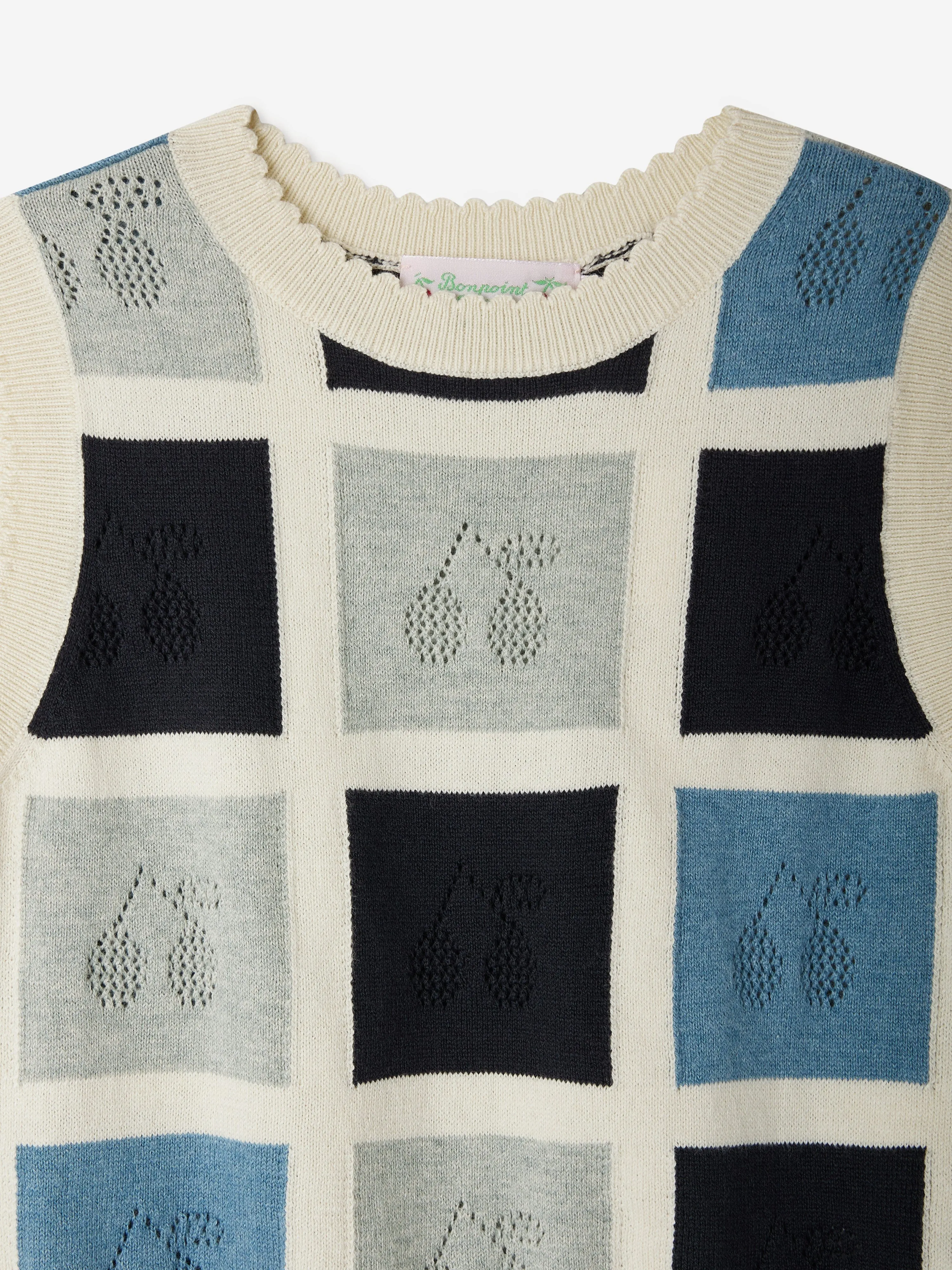 Girls Elda Sweater Vest in Multicolour