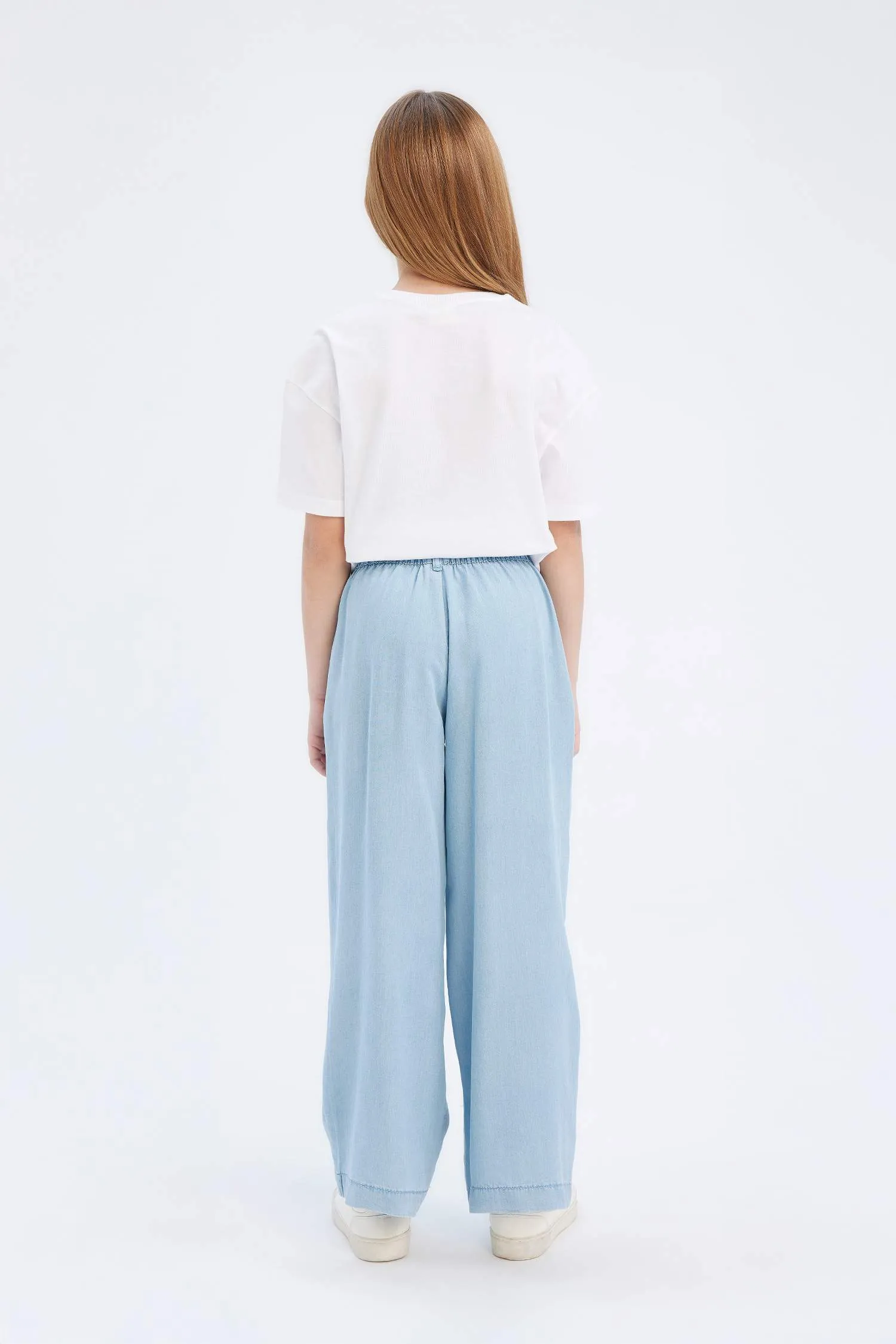 Girls Wide Legs Jean Pants