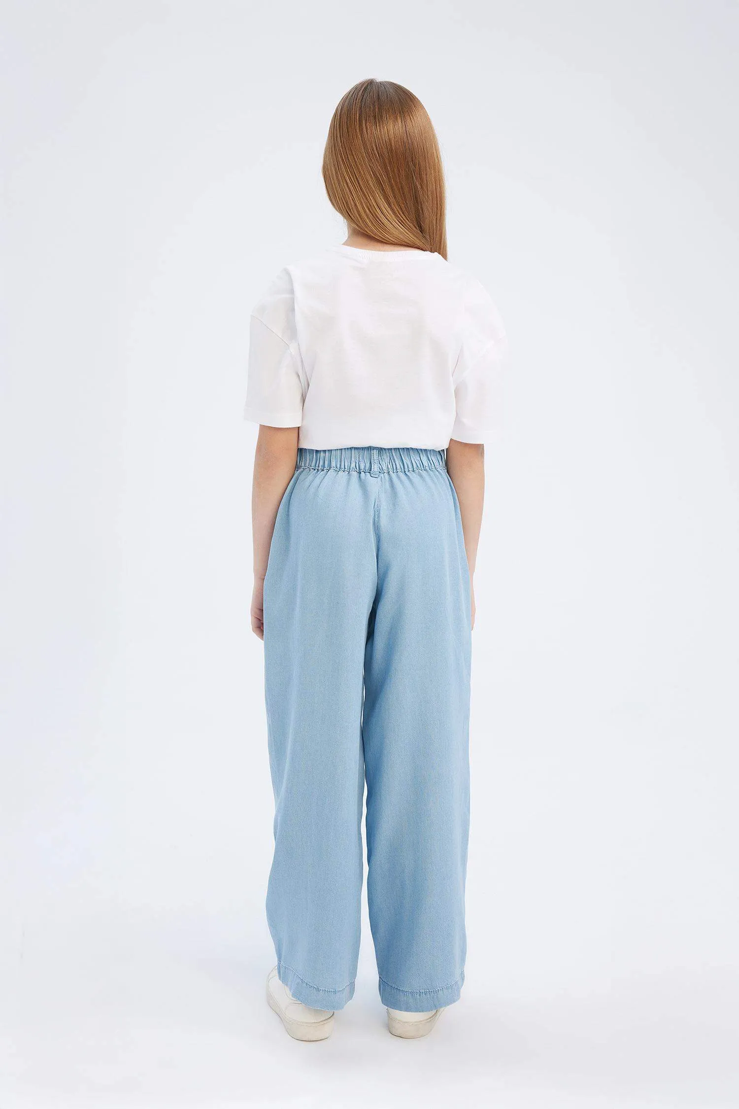 Girls Wide Legs Jean Pants