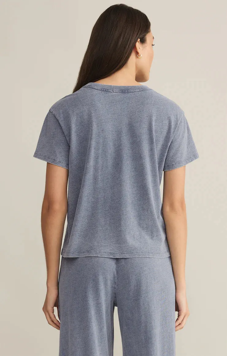 Go To Denim Tee-Medium Indigo