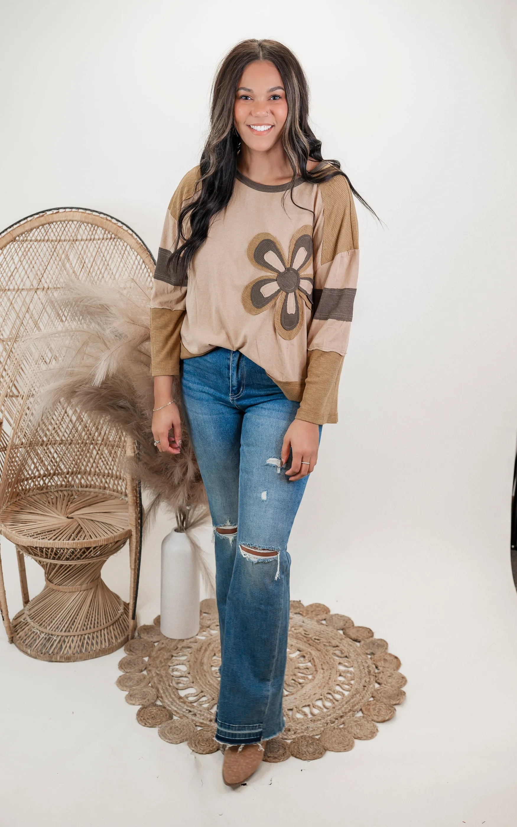 Golden Kiwi Flower Patch Color Mix Top - Final Sale