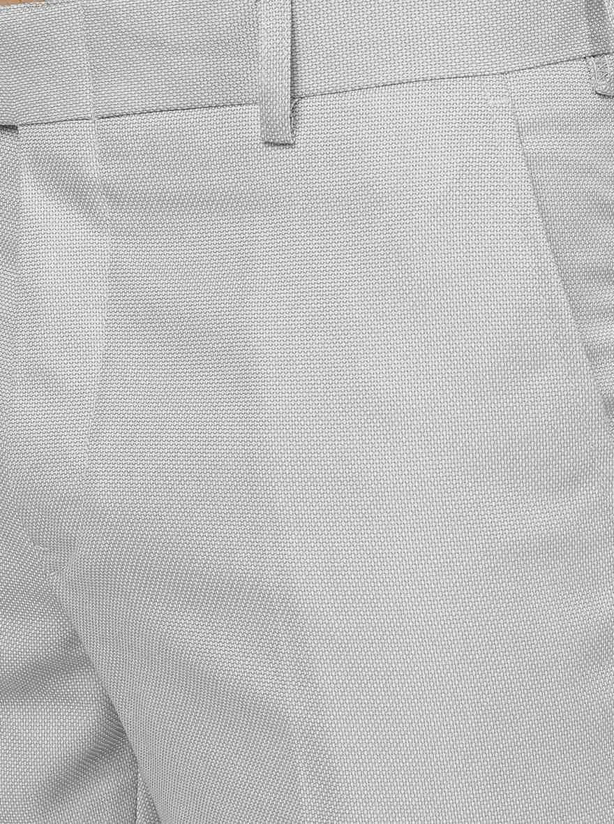 Grey Solid Super Slim Fit Formal Trouser | Greenfibre