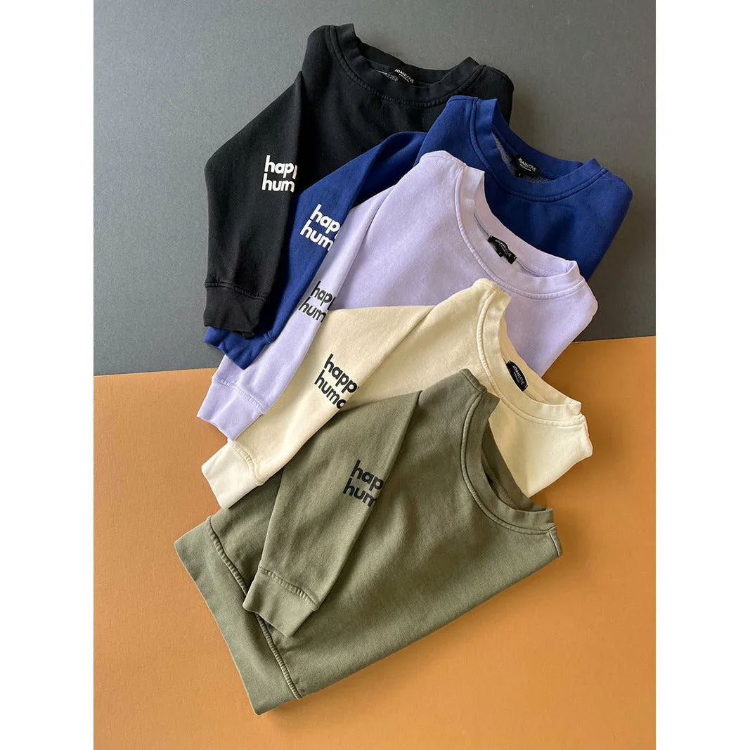 Happy Human Cropped Sweatshirt | Lilac | Women & Youth 10 