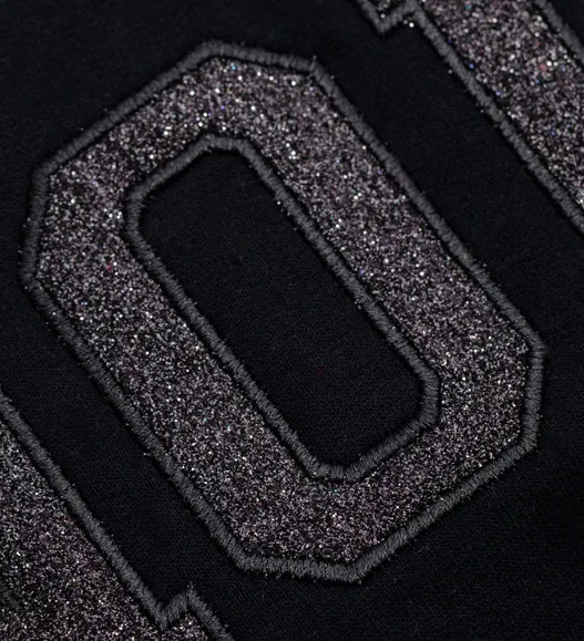 Hazel Blues® |  Embroidered XOXO Glitter Sweatshirt in Four Colors