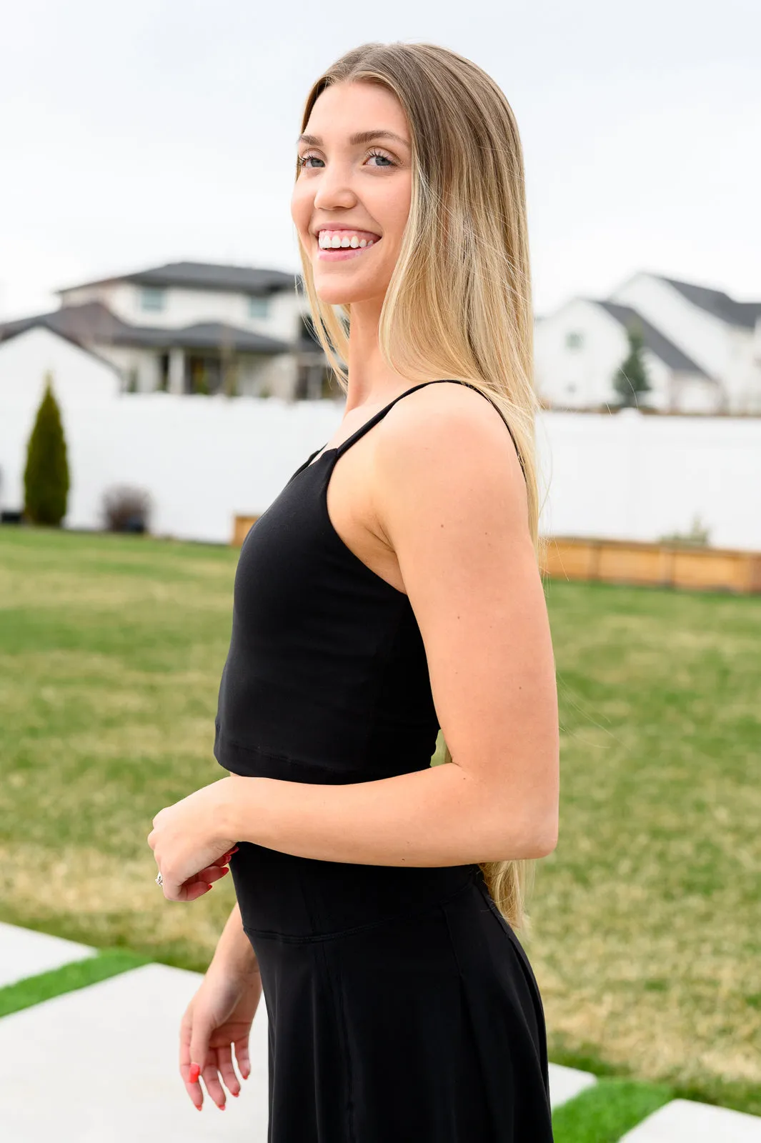 Hazel Blues® |  Hot Yoga Tank in Black