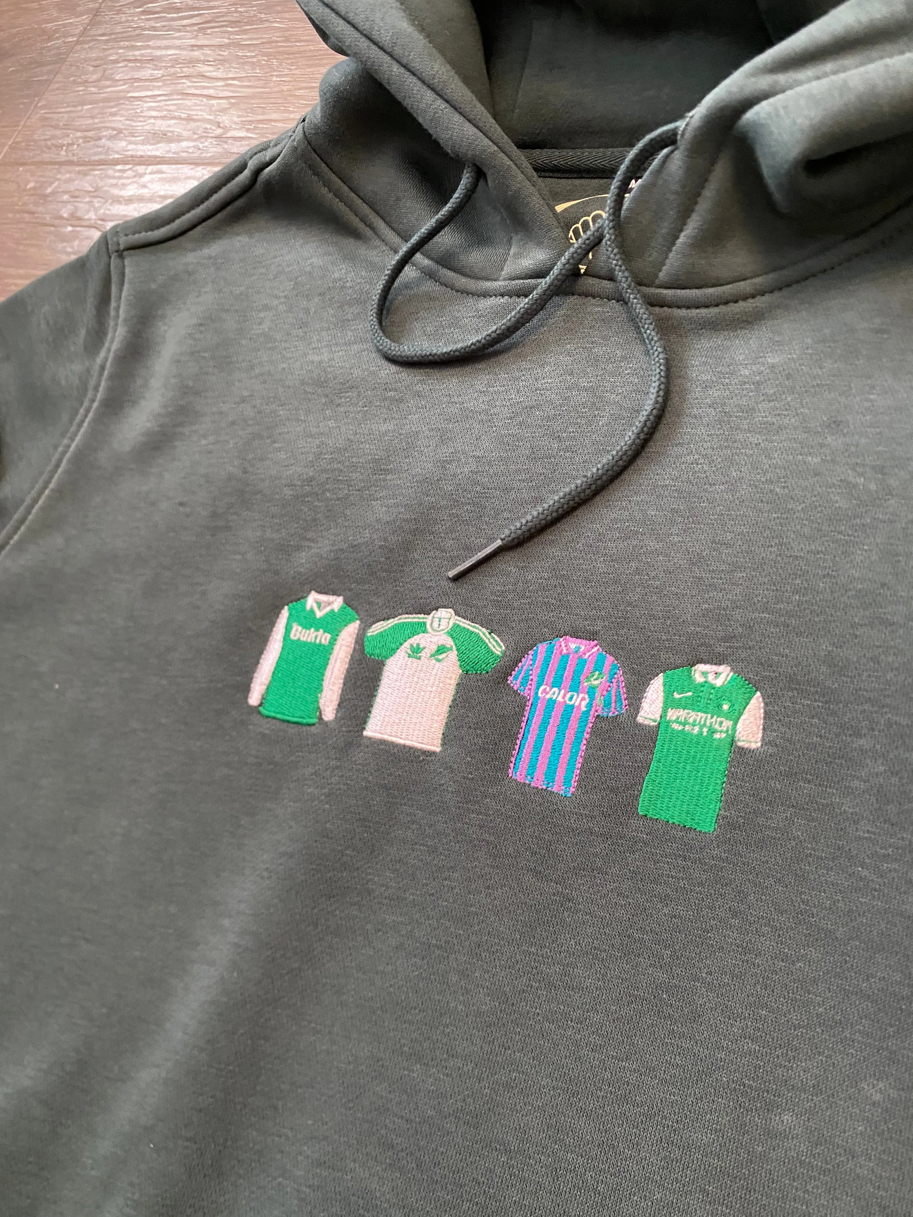 Hibs Retro Strips Hoodie