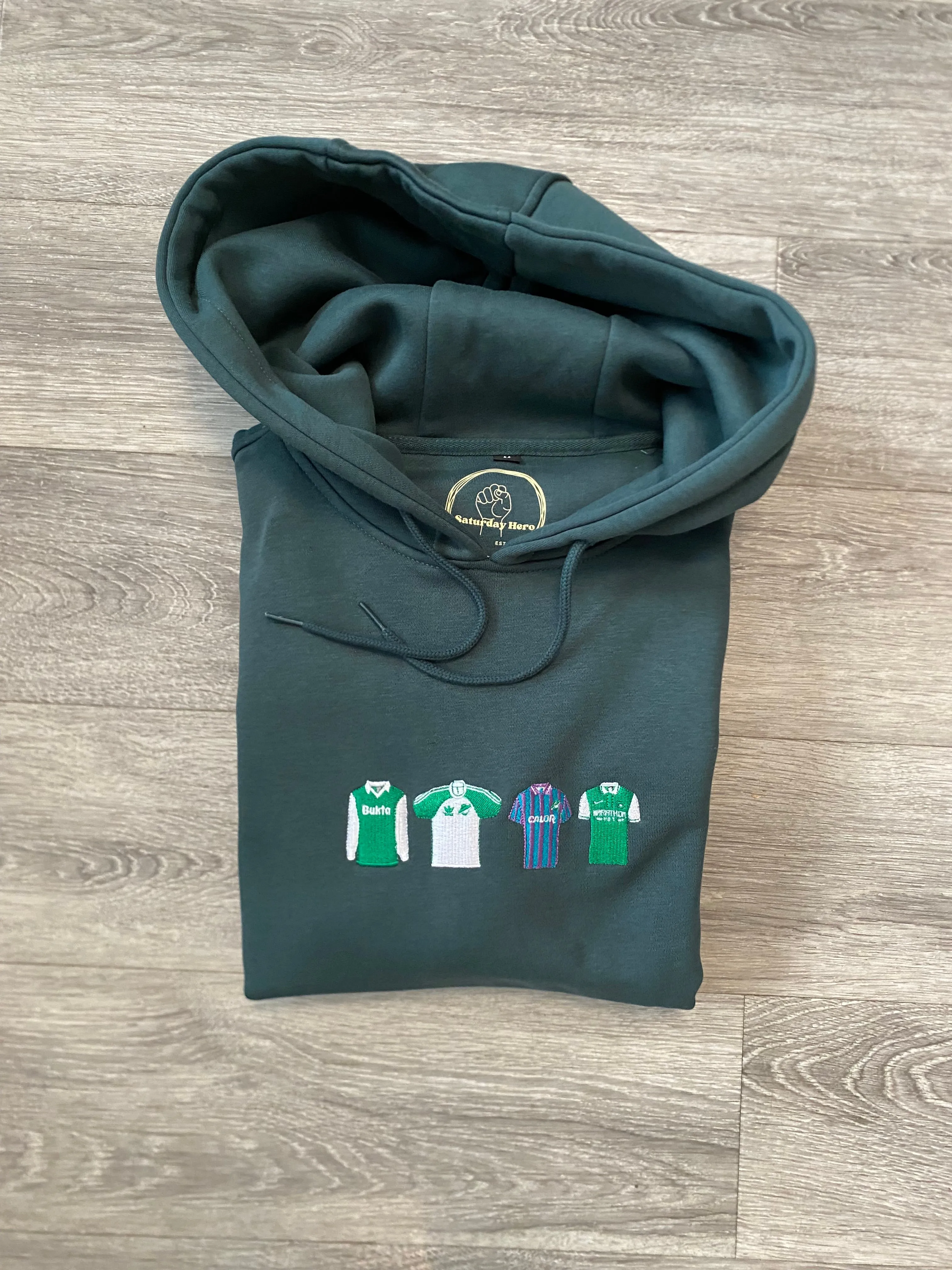 Hibs Retro Strips Hoodie
