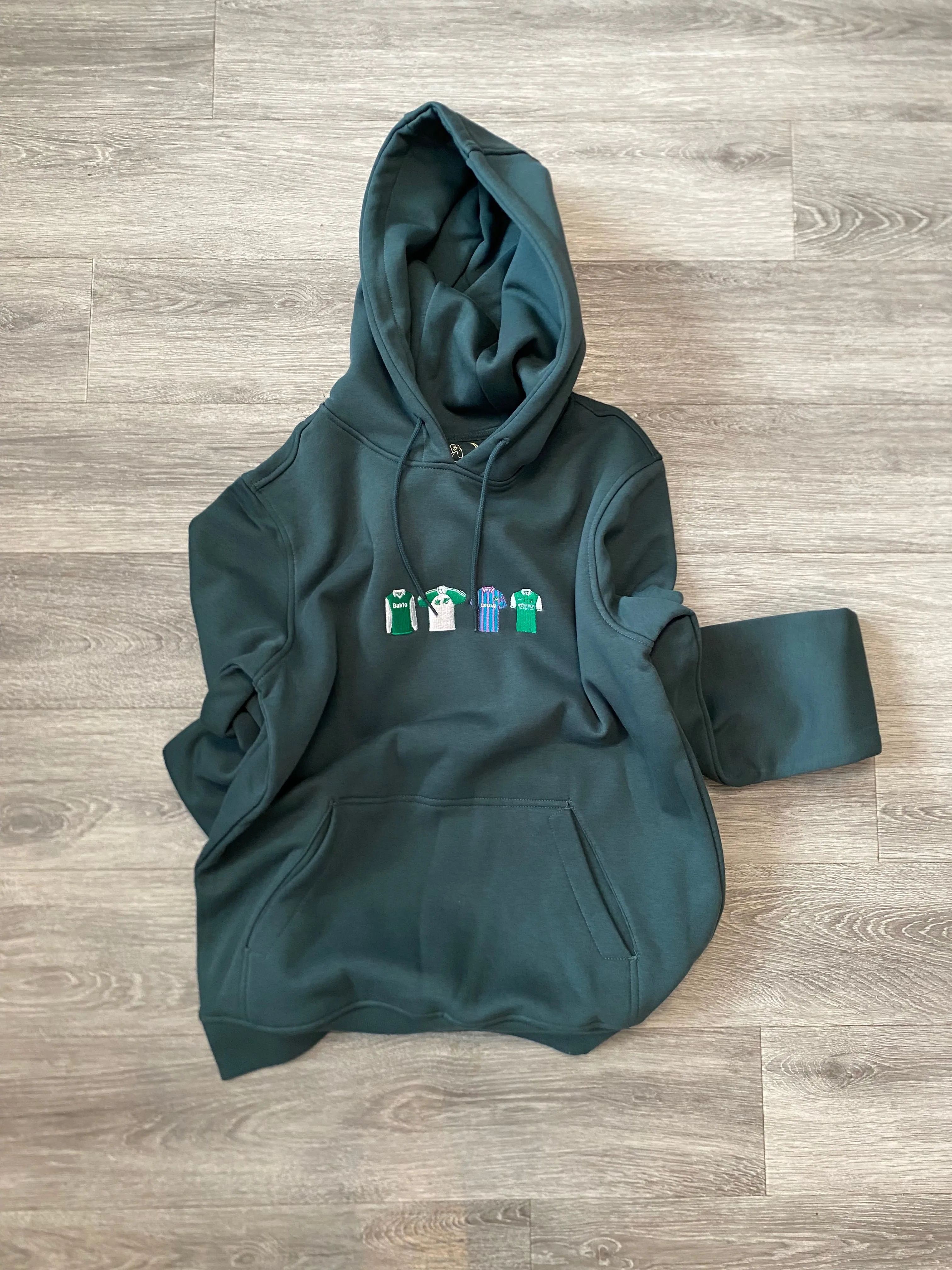 Hibs Retro Strips Hoodie