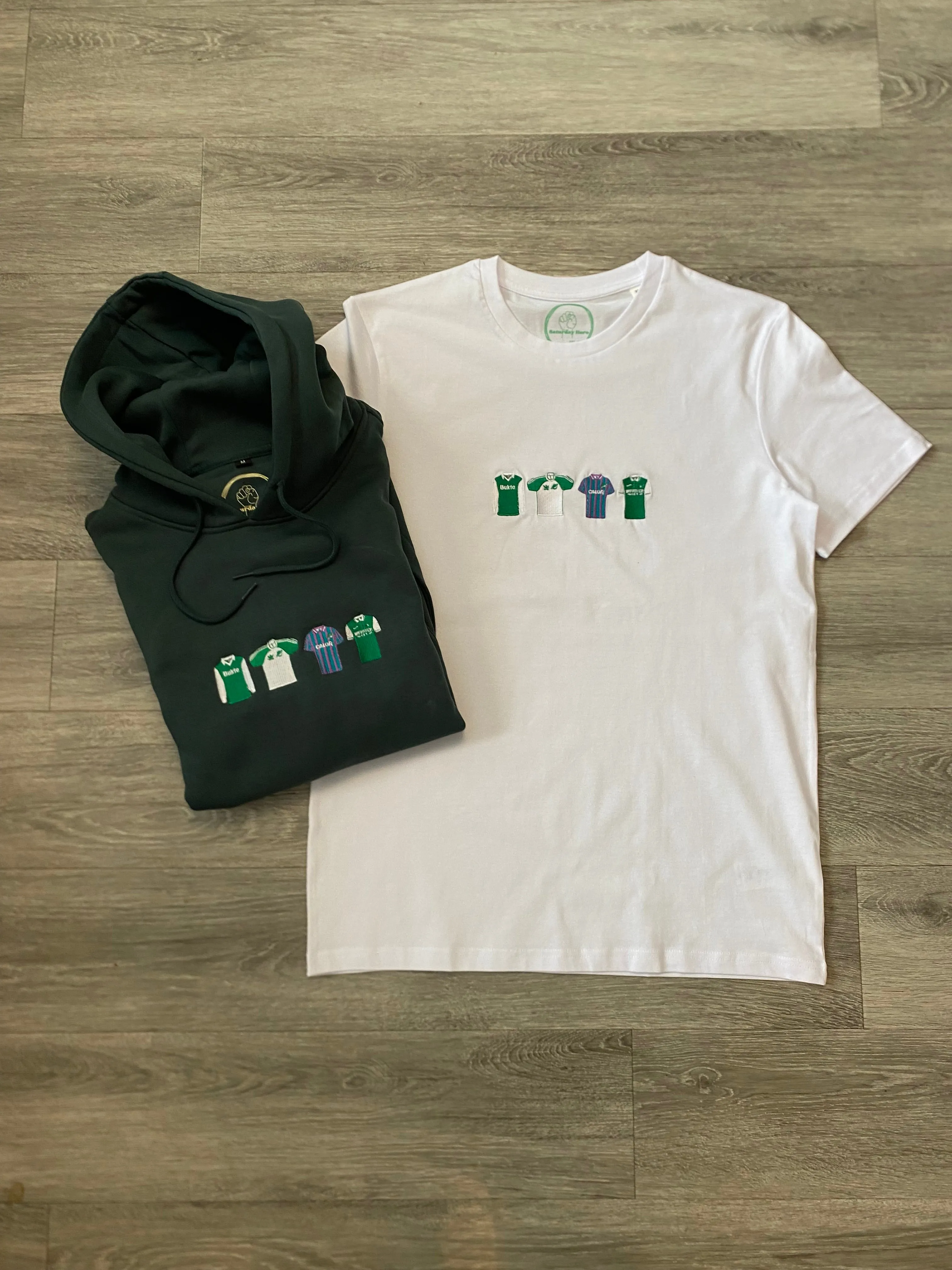 Hibs Retro Strips T-Shirt