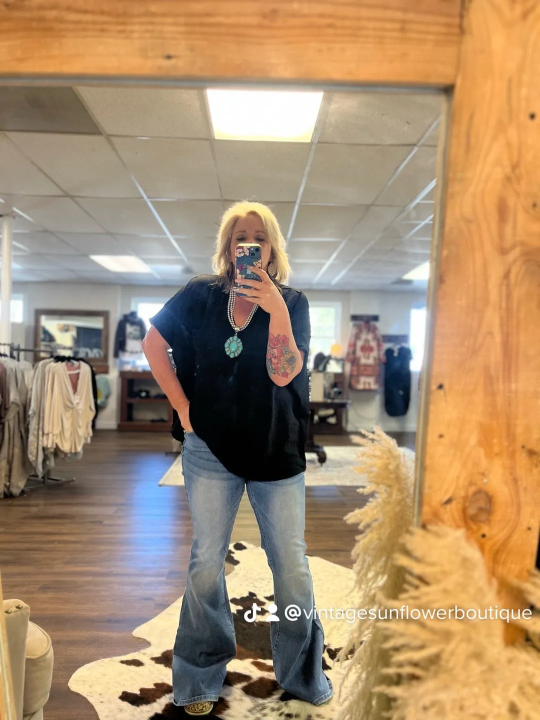 High Rise Flare Denim Jeans