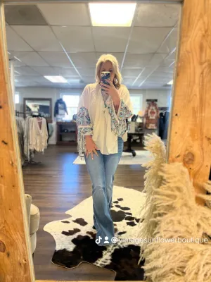 High Rise Flare Denim Jeans