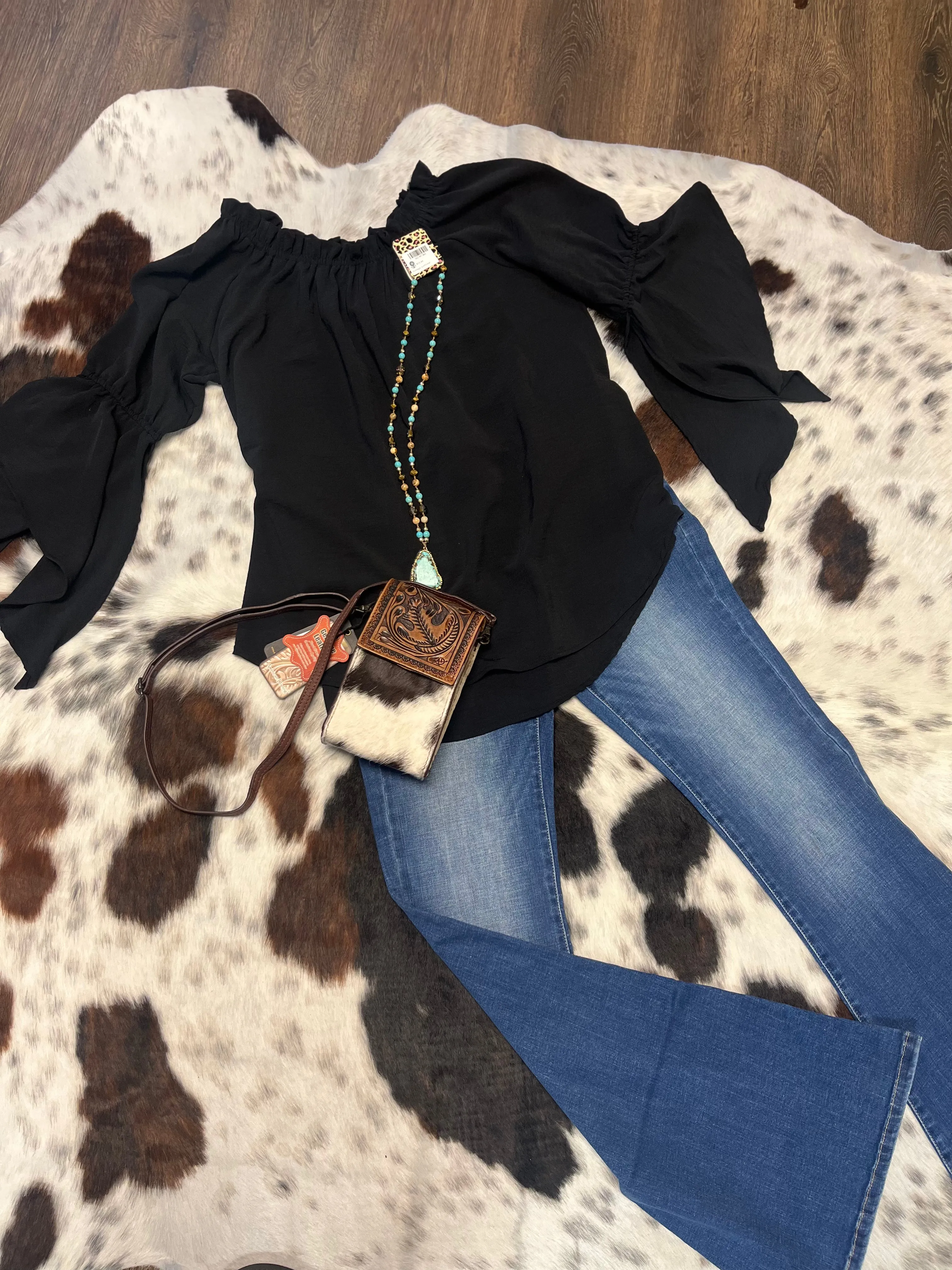 High Rise Flare Denim Jeans