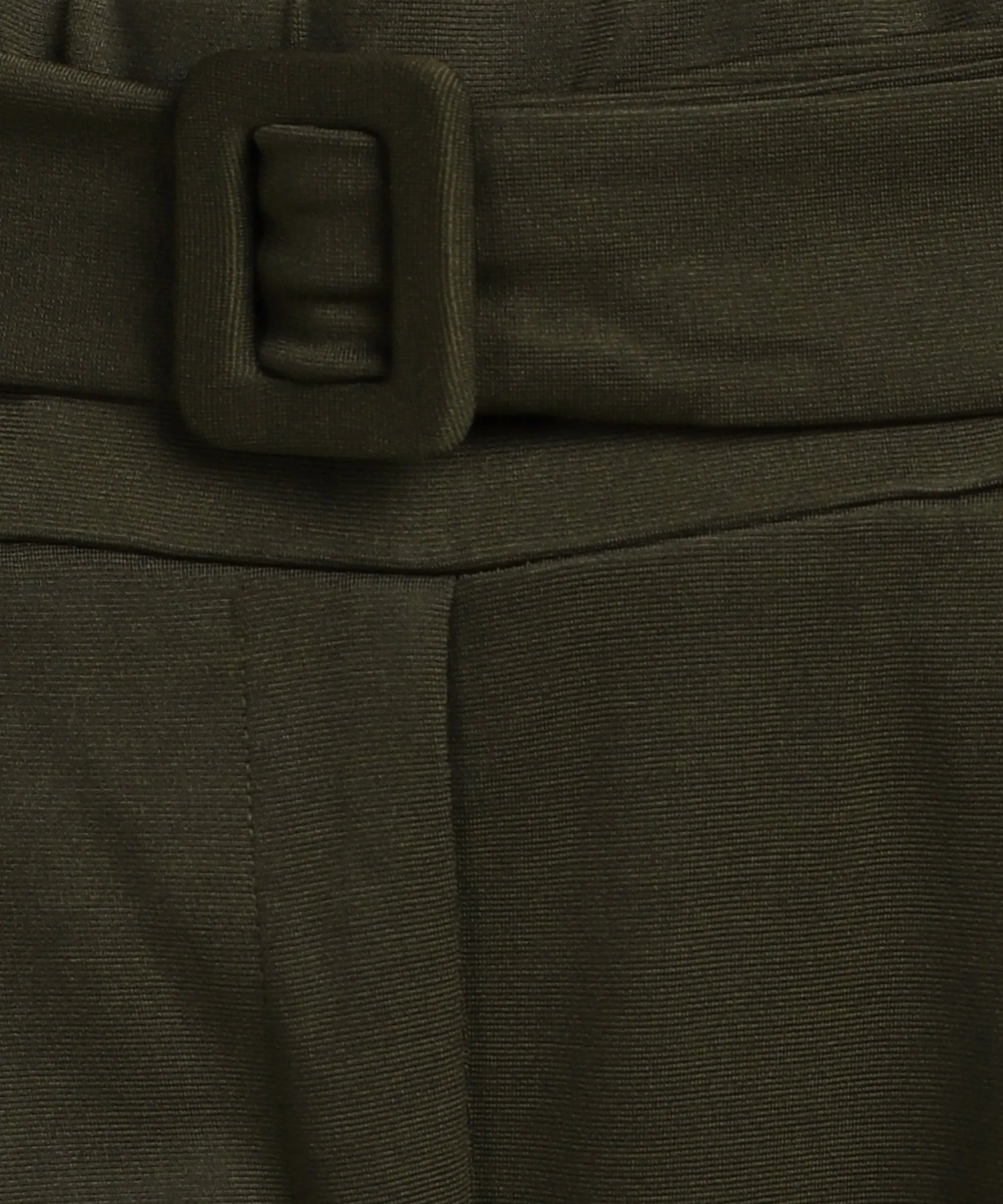 High Waist Formal Wide Leg Parallel Trouser with Belt