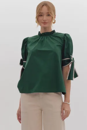 Hunter Bow Sleeve Blouse