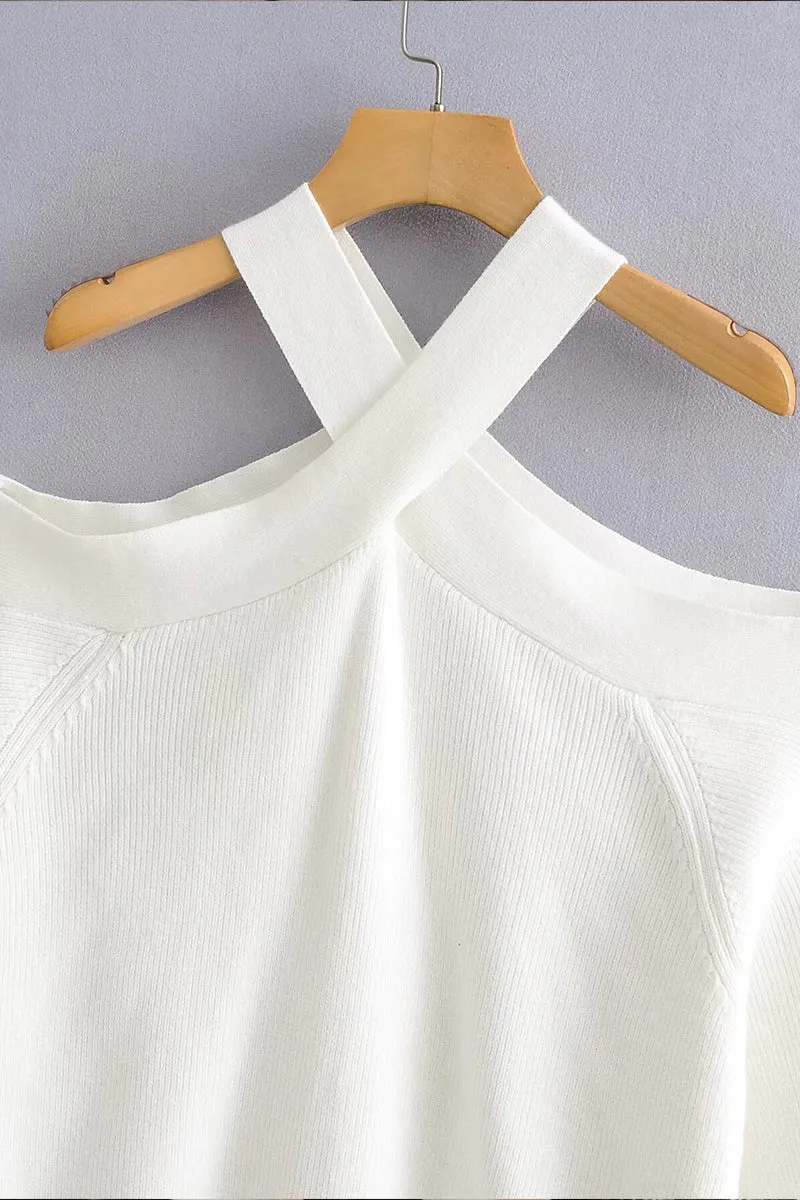 HWS1112 Crossroads Cutout Sweater