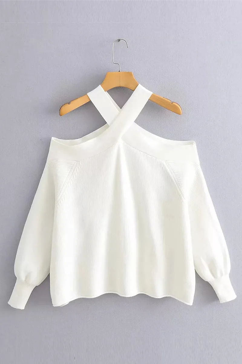 HWS1112 Crossroads Cutout Sweater