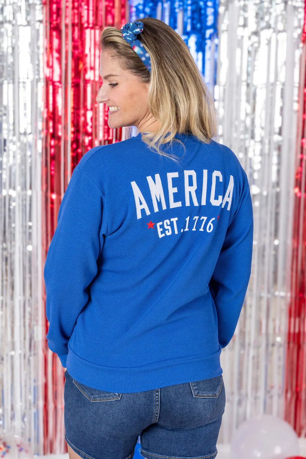 IN PRODUCTION America Pullover - Blue