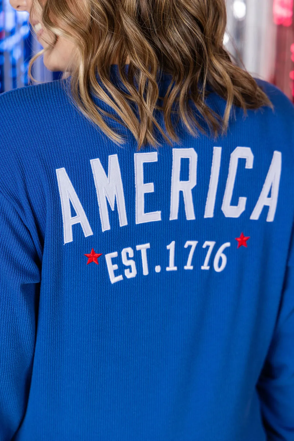 IN PRODUCTION America Pullover - Blue