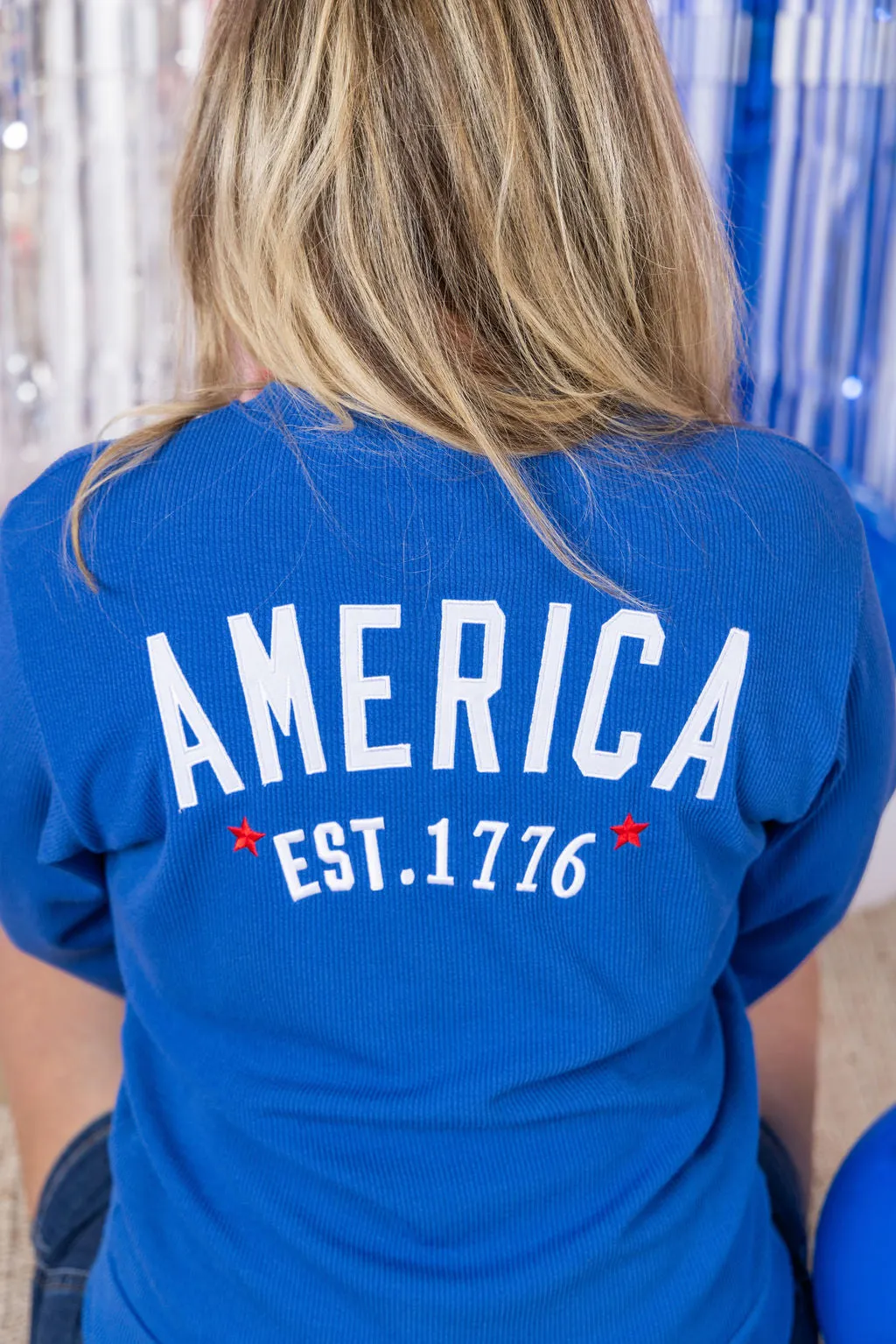 IN PRODUCTION America Pullover - Blue