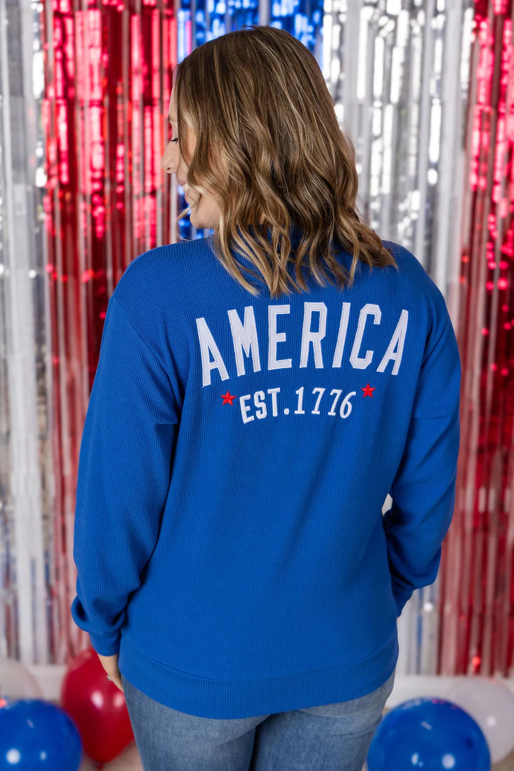 IN PRODUCTION America Pullover - Blue