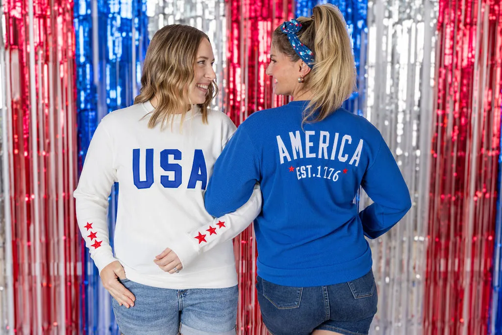 IN PRODUCTION America Pullover - Blue