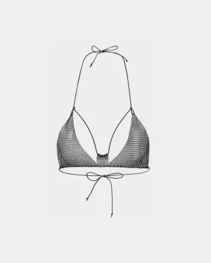 Infernal Glitter Hard Bralet Top